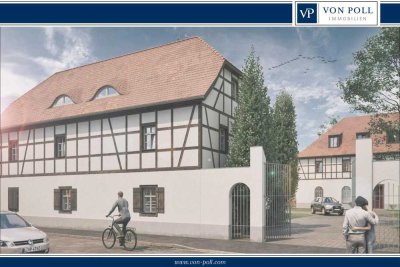 Charaktervolle 4-Raum-Maisonettewohnung mit Terrasse im historische Vierseitenhof