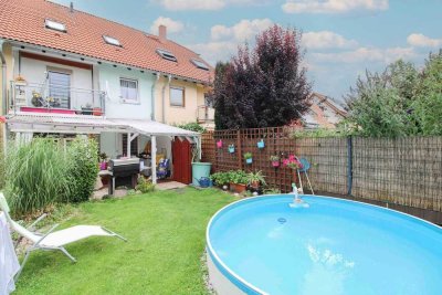 Einfach wohlfühlen: tolles Reihenmittelhaus mit Garten in familienfreundlicher Siedlung in Panitzsch