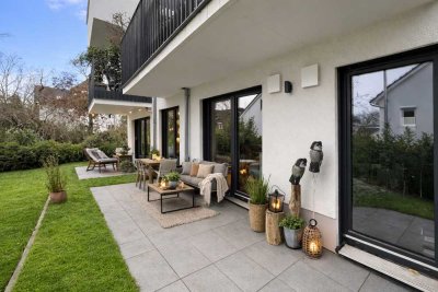 Moderne, einzigartige Erdgeschosswohnung mit Terrasse und Garten am Stadtwald