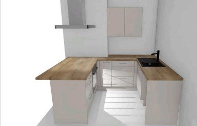 Erstbezug nach Modernisierung: vollmöblierte 1,5-Zimmer Wohnung mit neuer Einbauküche
