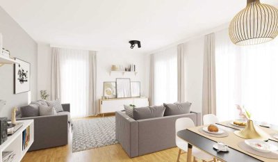 Moderne Familienwohnung mit Balkon und Gäste-WC