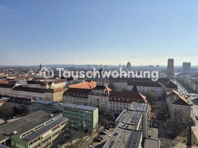Tauschwohnung: Über den Dächern der Stadt gegen größere Wohnung