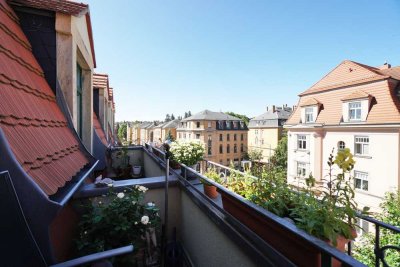 Löbtau-Highlight: Dachgeschossperle mit Balkon