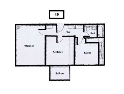 Sanierte 2 Raum Wohnung in Audinähe!