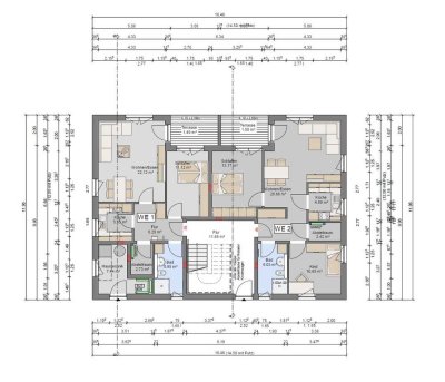 Neubauwohnung in der Waldsiedlung – 3 Zimmer – Terrasse– Stellplatz