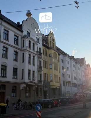 4 Zimmer Altbauwohnung, 95 qm, Kamin und tolle Sicht in Bestlage der List.
