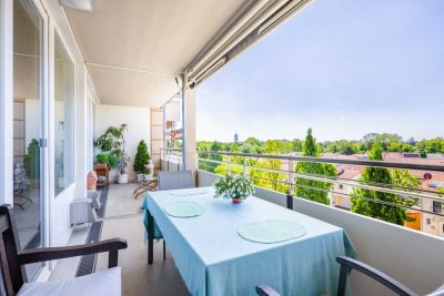 Exklusive 3,0-Zimmer-Wohnung mit großem Südbalkon & TG-Stellplatz im Albaretto 50plus