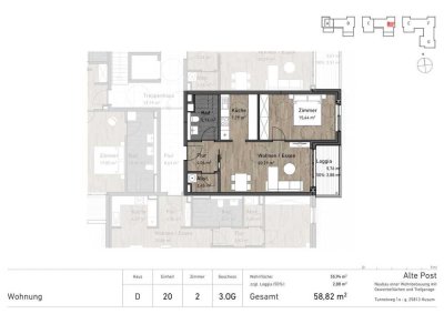 Willkommen im Wohnquartier "Alte Post"  - Neubau von 107 Wohneinheiten