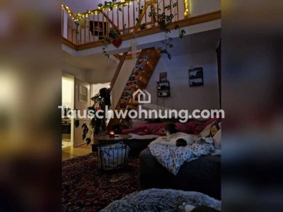 Tauschwohnung: Offene Maisonette Wohnung gegen mind. 3 Zimmer, ab 80qm