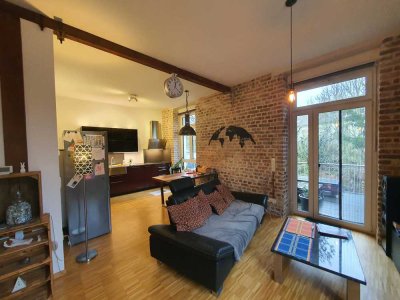 Industrie-Charme Wohnung im Loft Stil mit Balkon zum Deilbach