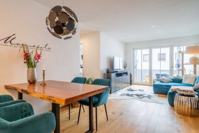 Bad Heilbrunn | Elegante Wohnung im Effizienzhaus 55 mit hochwertiger Ausstattung, 2 Balkonen & Lift