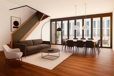HANNOVER CITY Exklusive Maisonette-Wohnung: 2 Terrassen + Loggia, Aufzug i. d. Wohnung, EBK, TG ...