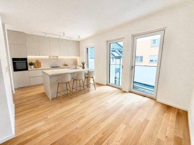 NEUBAU-ERSTBEZUG | 3 Zimmer | ca. 97m² gew. NFL | 2 Bäder | Balkon | Terrasse | zeitlose Ausstattung