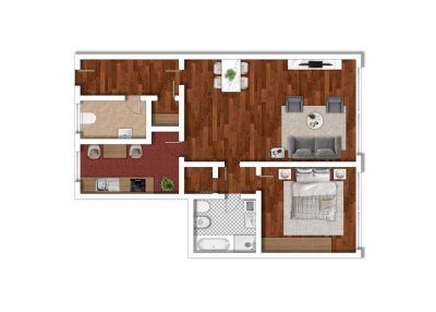 Moderne 2-Zimmer-Wohnung mit Aufzug & TG, zentral gelegen in Oberhausen – verfügbar ab Juli