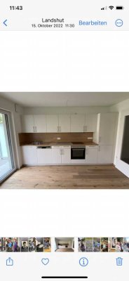 Exklusive 1-Zimmer-EG-Wohnung mit Terasse und Einbauküche in Landshut