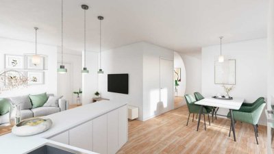 Neubau Erstbezug! Energieeffiziente 4 ZKB-Wohnung m. Aufzug, Loggia, EBK, G-Bad u. Garage in Bad Ems