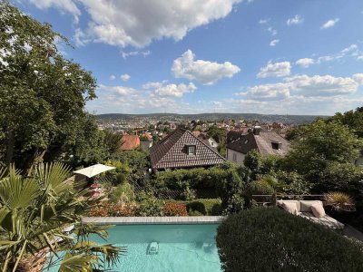 Rarität: exkl. 5- Zimmer- Gartenmaisonette mit Aussenpool in Bestlage von Stuttgart