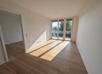 Luxusturm Grünblick: Ruhelage | XL 18m² Süd-West-Terrasse | Netto 445k | Traumausblick