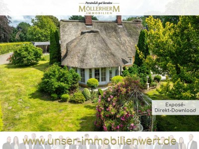 Reetgedecktes Wohnidyll – Großzügige Räume, Gartenparadies & Kaminromantik