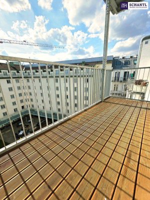 Traum-Balkon / Dachgeschoss ohne Schrägen / Naschmarkt um´s Eck / U-Bahn vor der Türe / 3 Zimmer perfekt aufgeteilt! Einfach WOW! HIP und TRENDY die Gegend - Magisch schön das Altbauhaus!