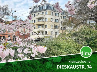Familienparadies mit West-Balkon, Echtholzparkett, 2 Bäder, Garagen-Stellplatz, AR, Aufzug u.v.m