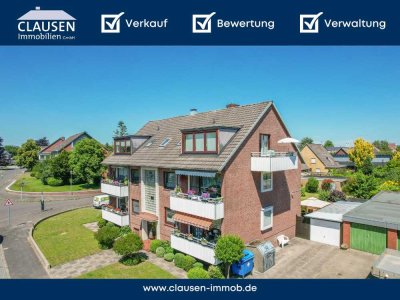 renovierte 2-Zimmer-Dachgeschosswohnung mit Balkon