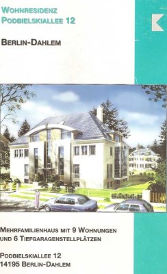 Gehobene 2-Zimmer Wohnung mit Aufzug in Berlin-Dahlem, direkt vom Eigentümer an Privatinteressenten