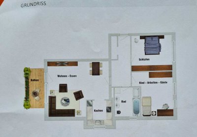 Exklusive, neuwertige 3-Zimmer-Wohnung mit gehobener Innenausstattung mit Balkon in Buchloe