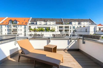 SELTENE NEUBAU PENTHOUSE IN NEUEHRENFELD MIT GROßER DACHTERRASSE + TIEFGARAGE + AUFZUG UND GÄSTE-WC