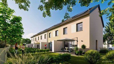Bezahlbares Reihenhaus Förderfähig Effizienzhaus KfW 40 für 1.250 EUR pro Monat