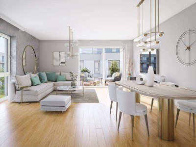 Neu im Verkauf: 4-Zimmer-Wohnung mit Balkon, Bad en Suite und Ankleide im Schlafzimmer