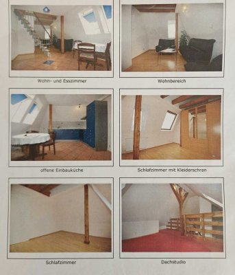 Wohnen mit Charakter: 2-Zimmer-Dachgeschosswohnung in Stuttgart Zuffenhausen (Ideal für 1 Person)