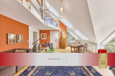 Exklusive 4-Zimmer-DG-Maisonette mit Dachterrasse in zeitloser Architektur