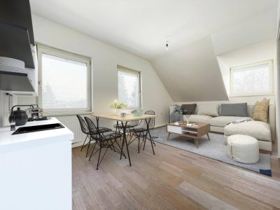 PROVISIONSFREI - ERSTBEZUG NACH SANIERUNG - 36 m² - 2 Zimmer - DG - Zweitwohnsitz erlaubt