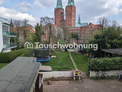 Tauschwohnung: Wohnung mit Gartendirektan der Trave