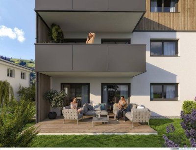 Neue 3-Raum-Gartenwohnung in Kaprun