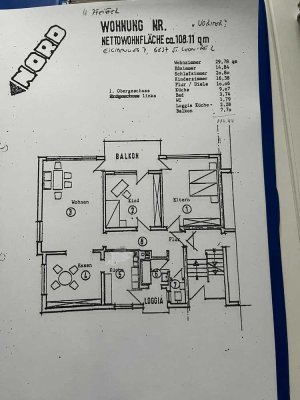 Geschmackvolle 4-Raum-Wohnung mit EBK in St.Leon-Rot