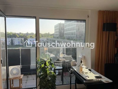 Tauschwohnung: 7. Stock, i Live Frankfurt – Apartment mit Balkon, Südseite