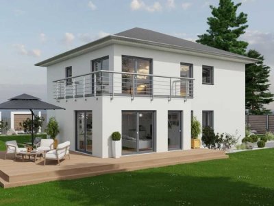 � "Zwei Generationen, ein Zuhause - Das moderne Zweifamilienhaus-Konzept."