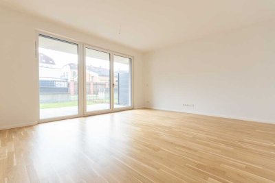 Traumwohnung in ruhiger Lage mit Südterrasse & Gartenanteil | Offene Küche | 2 Bäder | Erstbezug