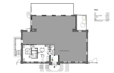 Offenes Wohnen mit Charakter – stilvolle 2-Zimmer-Wohnung mit Wohnküche und hohen Decken