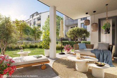 *Bezugsfertig* 3-Zimmer-Gartenwohnung mit Terrasse zum Innenhof