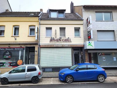 VERMIETETES HAUS MIT IMBISS UND WOHNUNG IN ZENTRALER LAGE VON BEDBURG ZU VERKAUFEN...