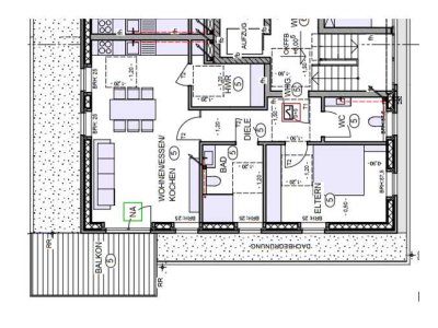 2 1/2 Zimmer Wohnung mit Balkon und Blick ins Grüne