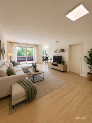 Moderne 3-Zimmer-Wohnung in Pirmasens - 134qm, Waldblick, Loggia & Balkon