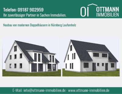 NEUBAU von modernen Doppelhäusern in Nürnberg Laufamholz !