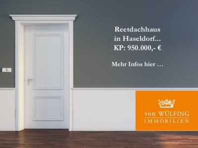 Teilrenoviertes Reetdachhaus in Haseldorf...