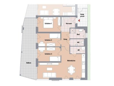 BAUBEGINN ERFOLGT! Neubau-4-Zimmerwohnung mit West-Balkon in Ruhelage in Gösting!