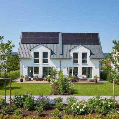 Nur noch ein Haus frei! Stilvolles Wohnen für Familien-moderne Doppelhaushälfte in Oberaichen