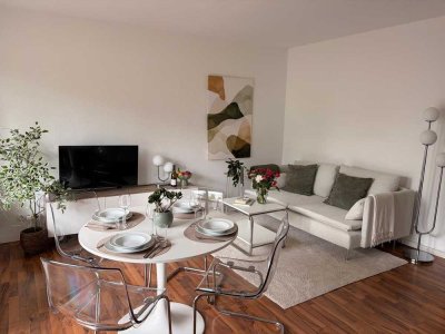 All Inclusive: voll möblierte 2-Zimmer Wohnung mit Balkon in der Innenstadt
